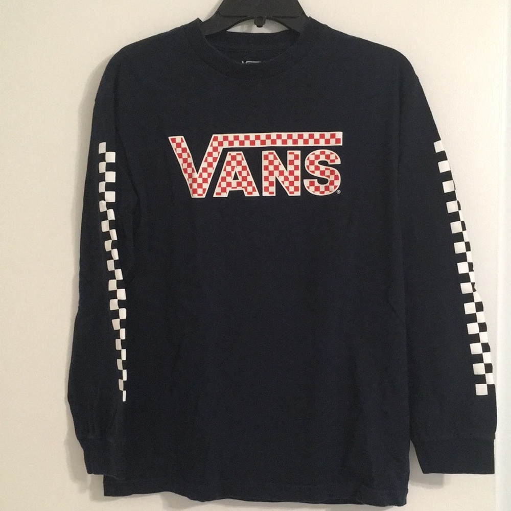 Vans checkered long sleeve tshirt